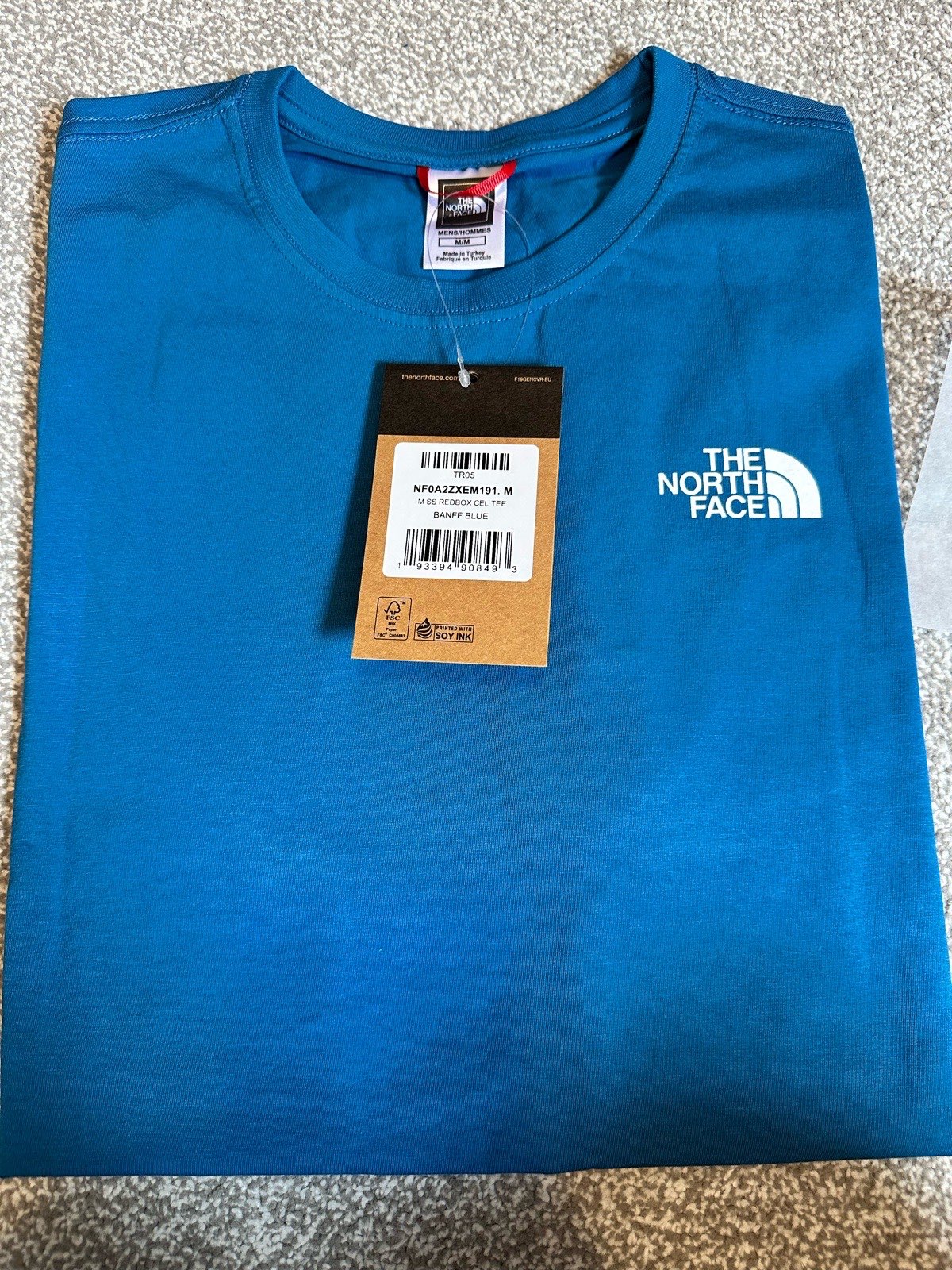 Men’s North Face T-Shirt (Banff Blue) M