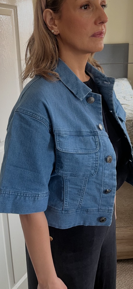 Ladies Denim Jacket size Medium Light Blue