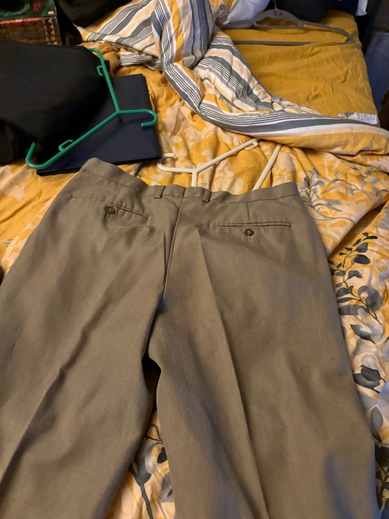 Men’s grey trousers 34w 29l