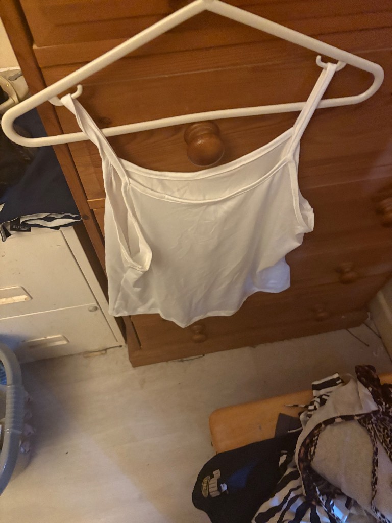 Ladies white cami top size 16 never worn
