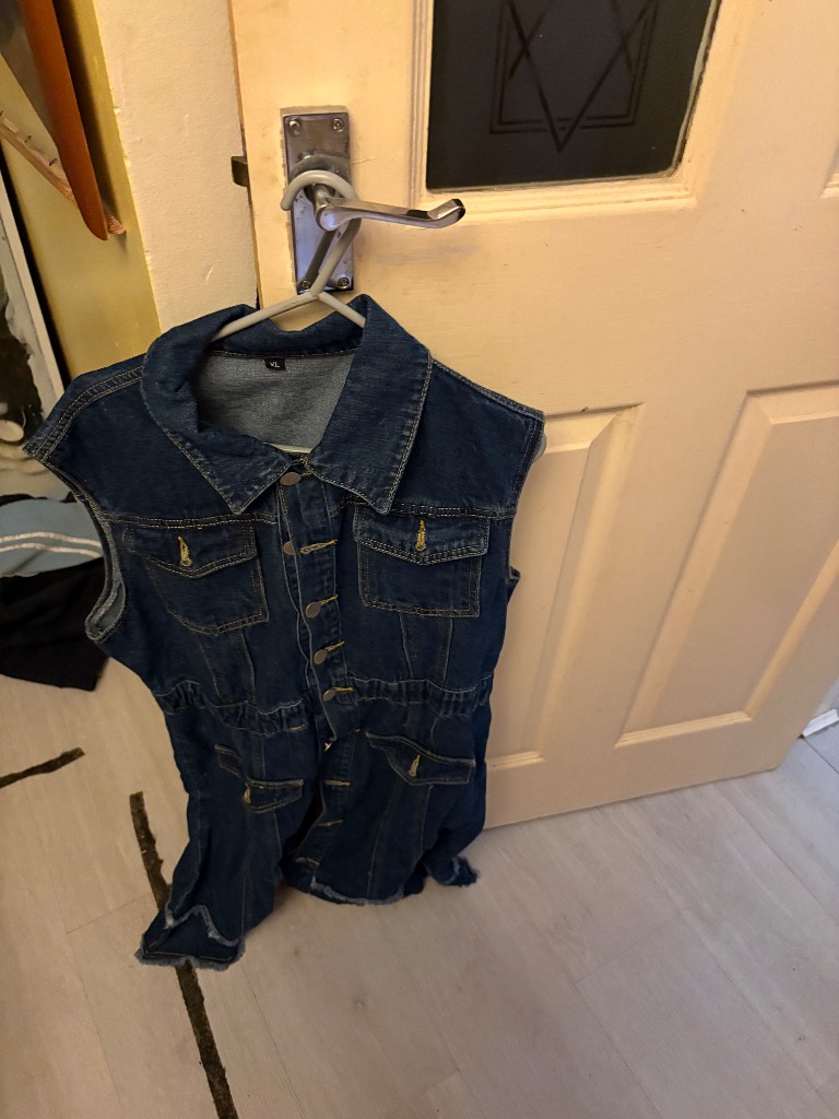Brand new denim dress size 16