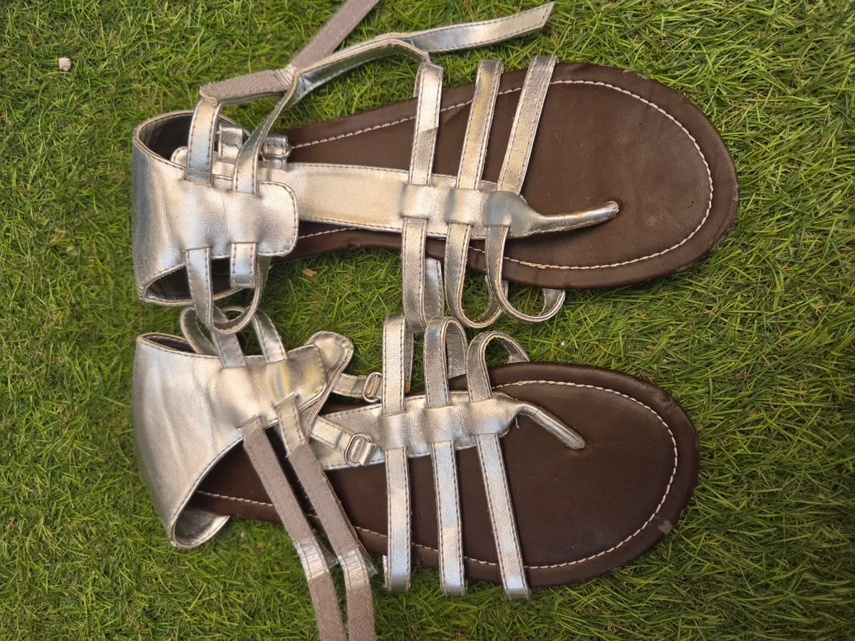 Silver sandals