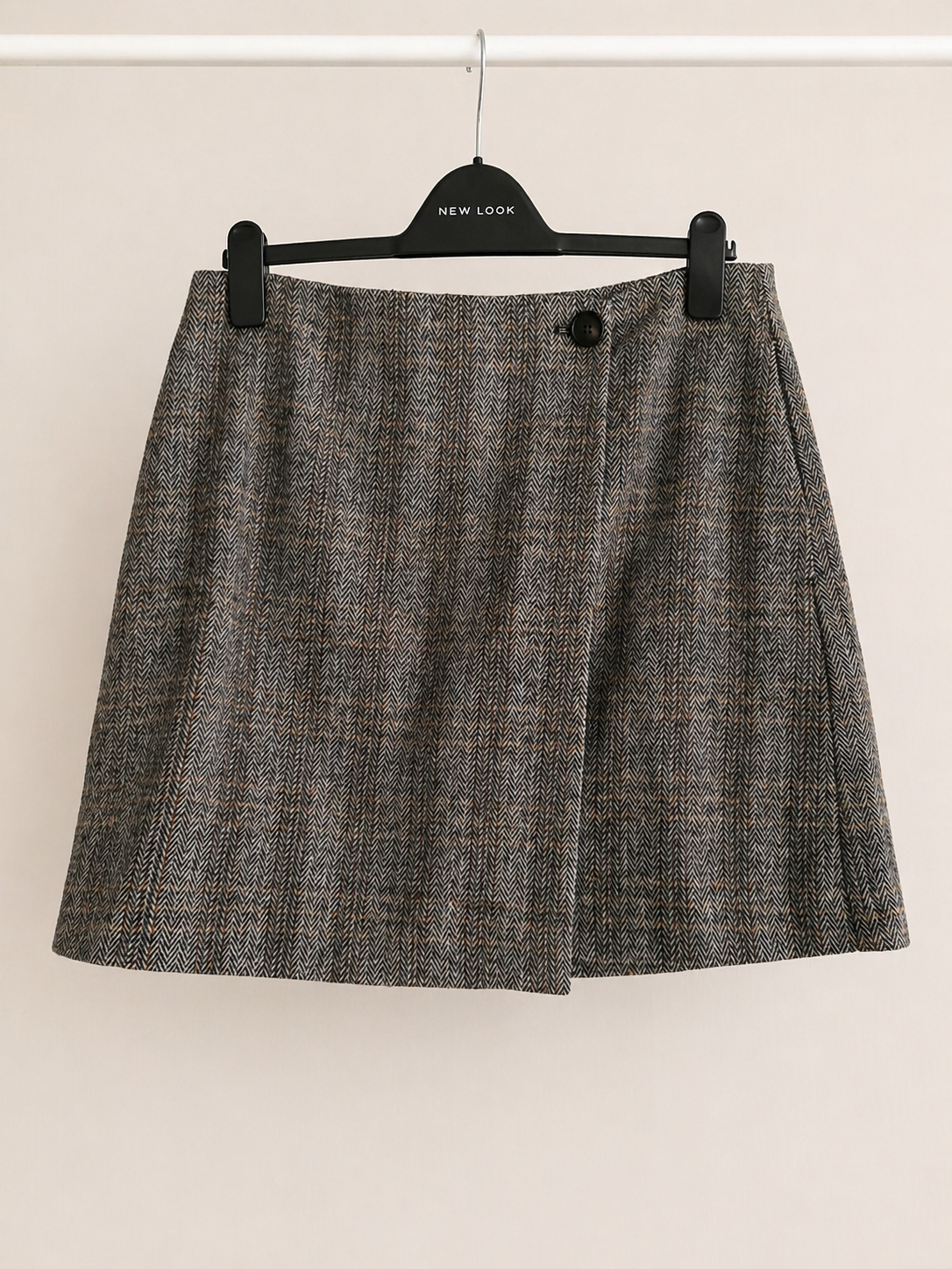 Wool mini skirt