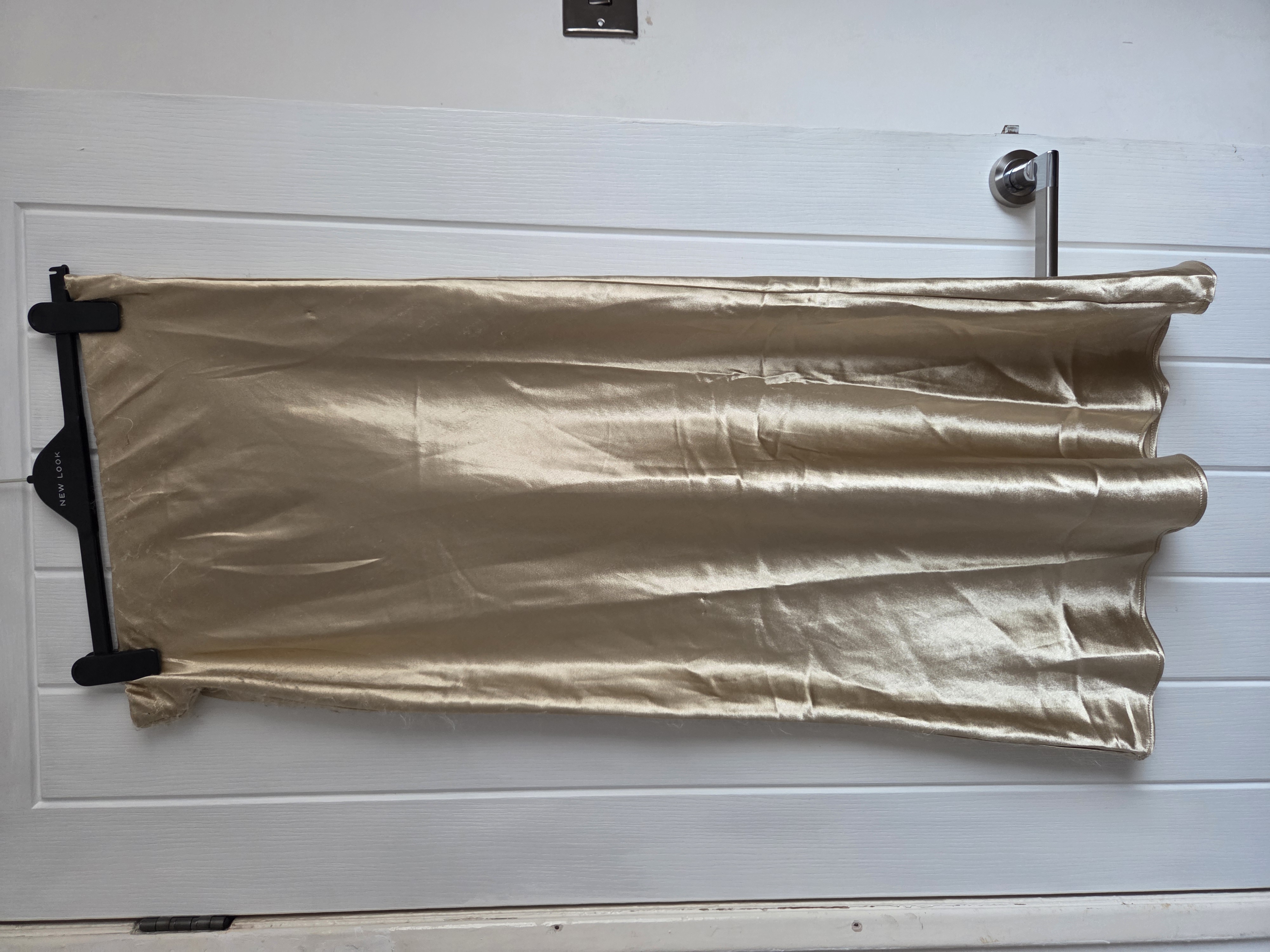 Satin gold skirt
