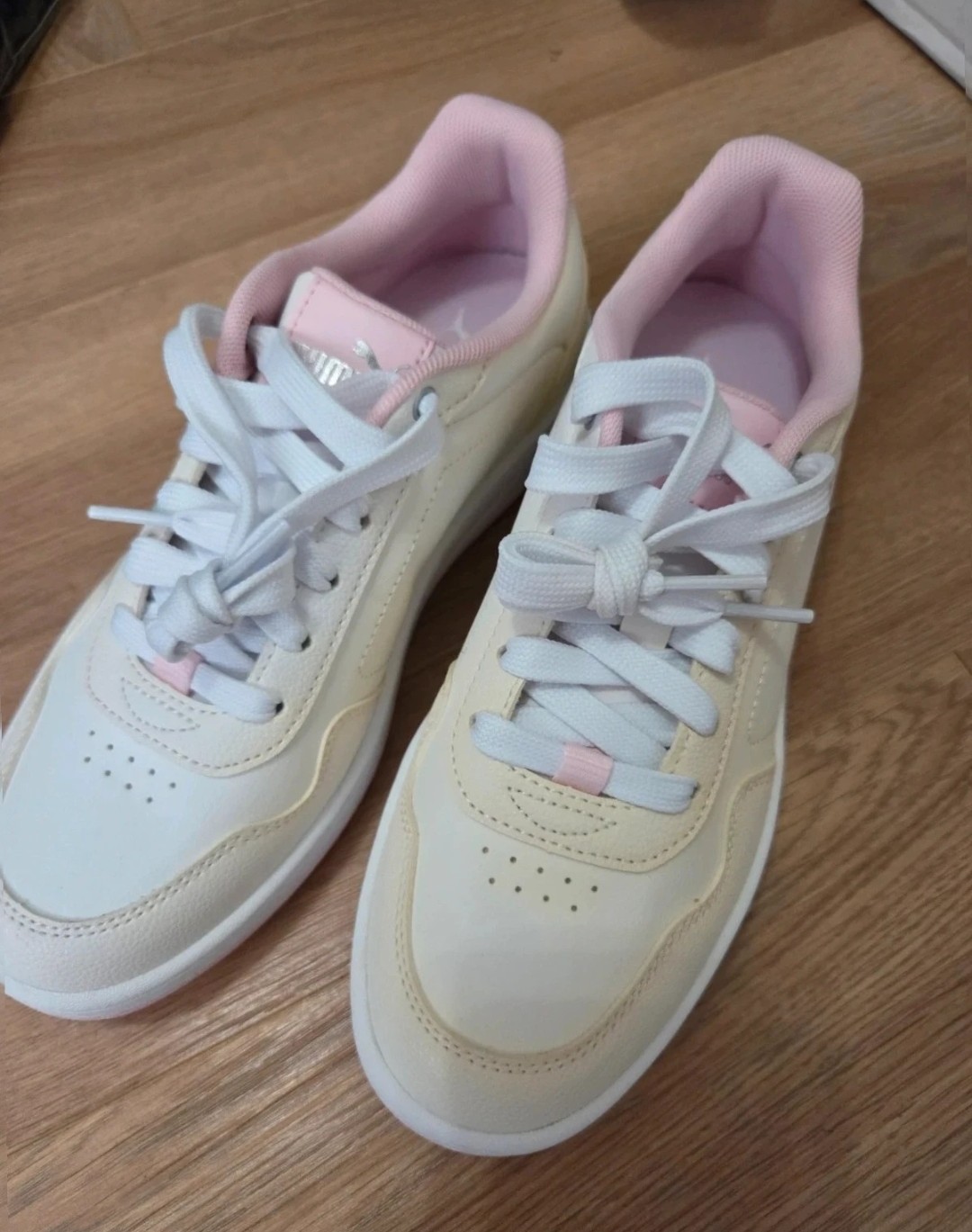 Puma pink/yellow trainers