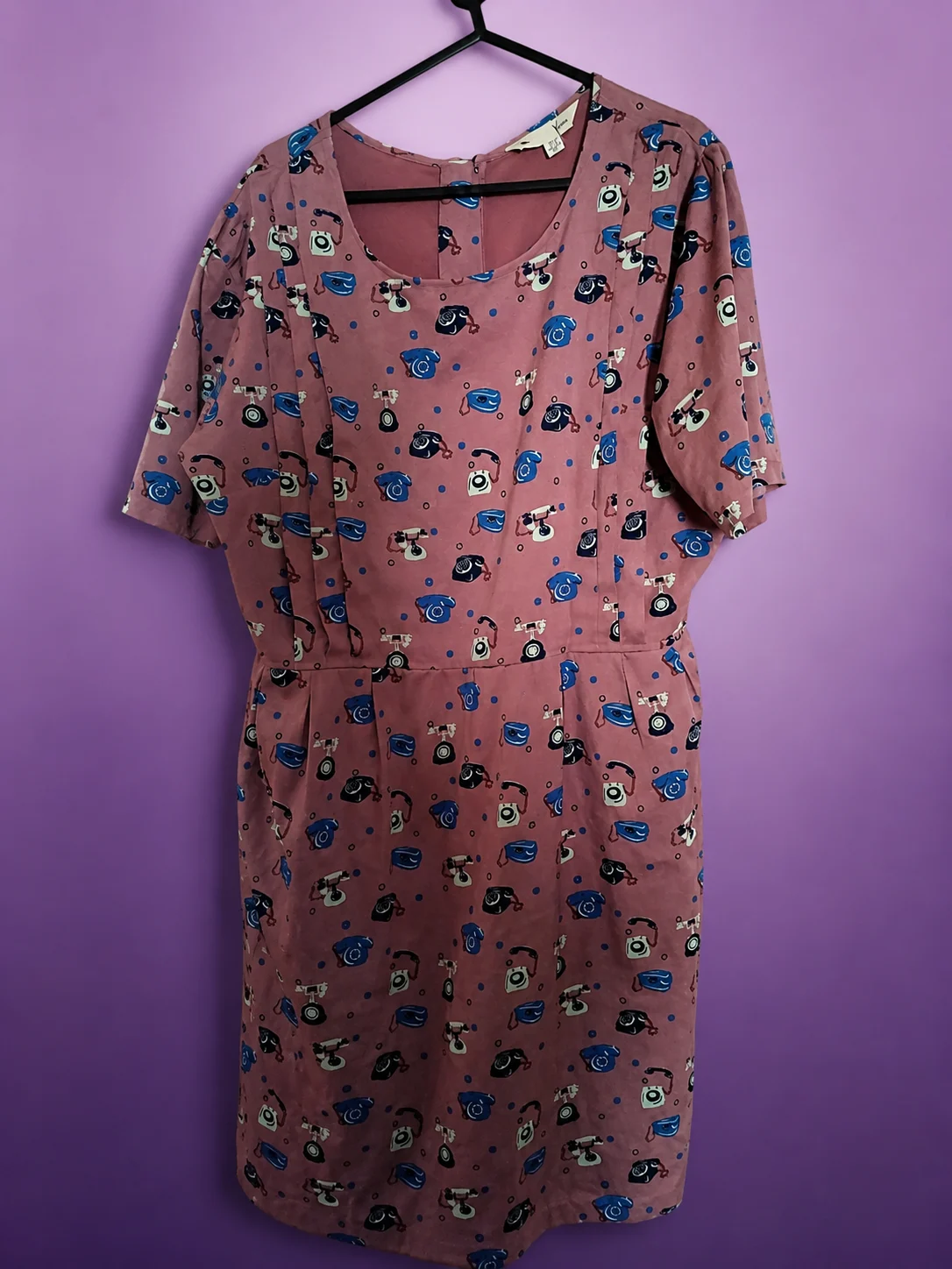 Yumi telephone print rockabilly dress size 16