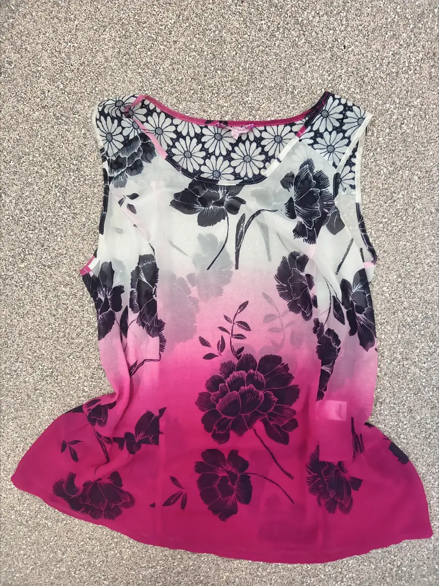 2000s per una ombre floral cami top