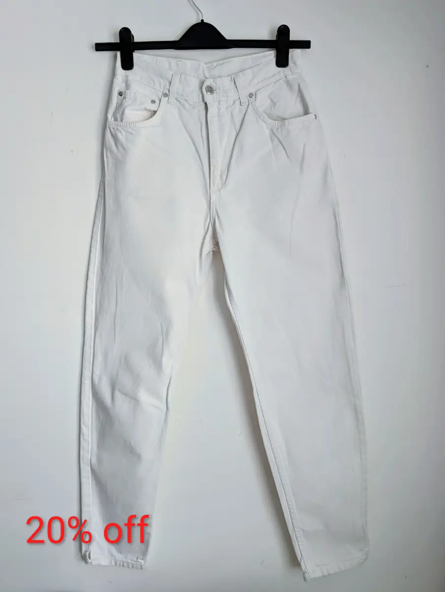 Vintage 90s JOOP! Jeans Athene White High Waisted Mom Jeans W26 L28 (UK 6-8)