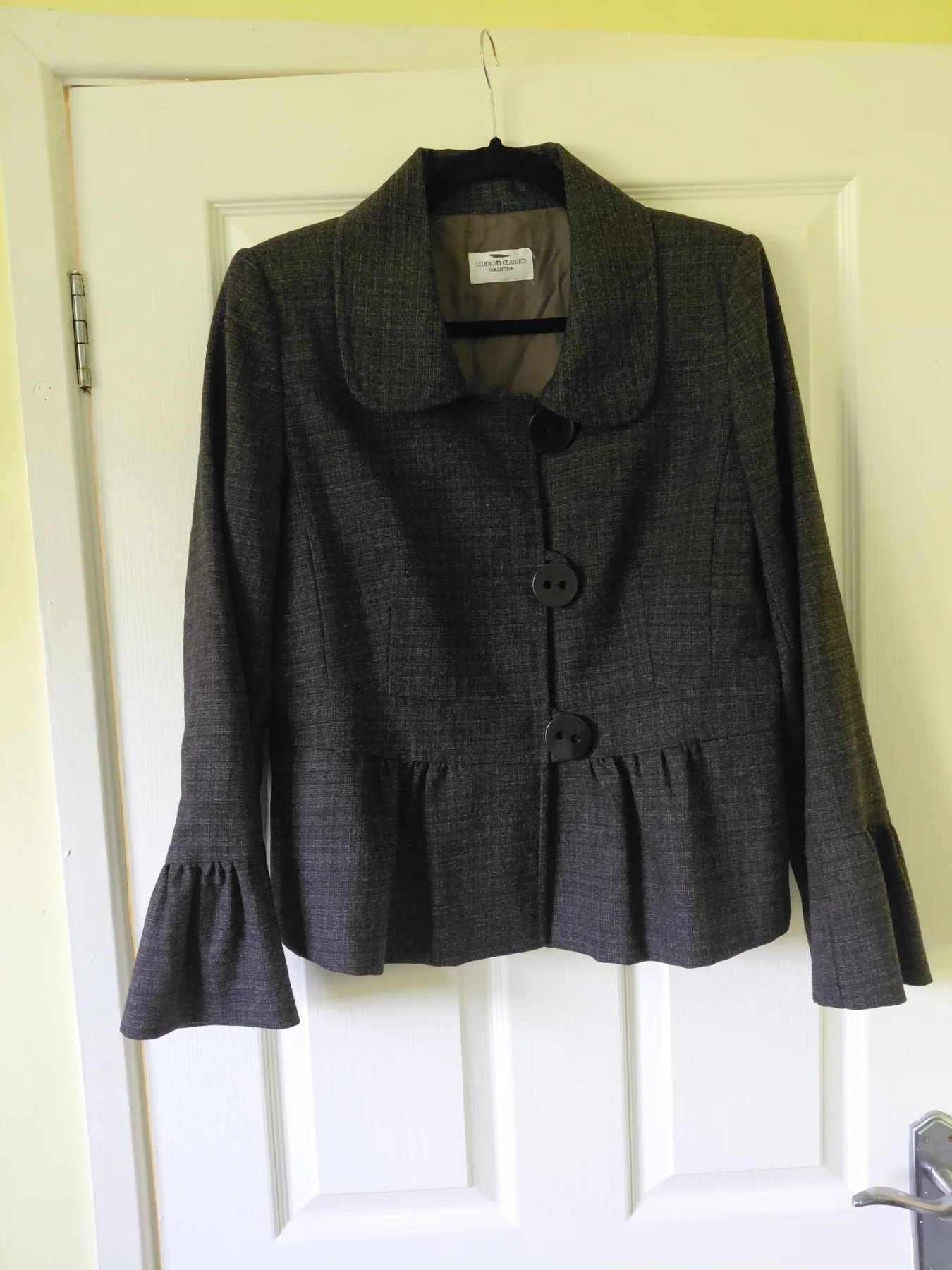 Studio classics charcoal grey wool ladies jacket