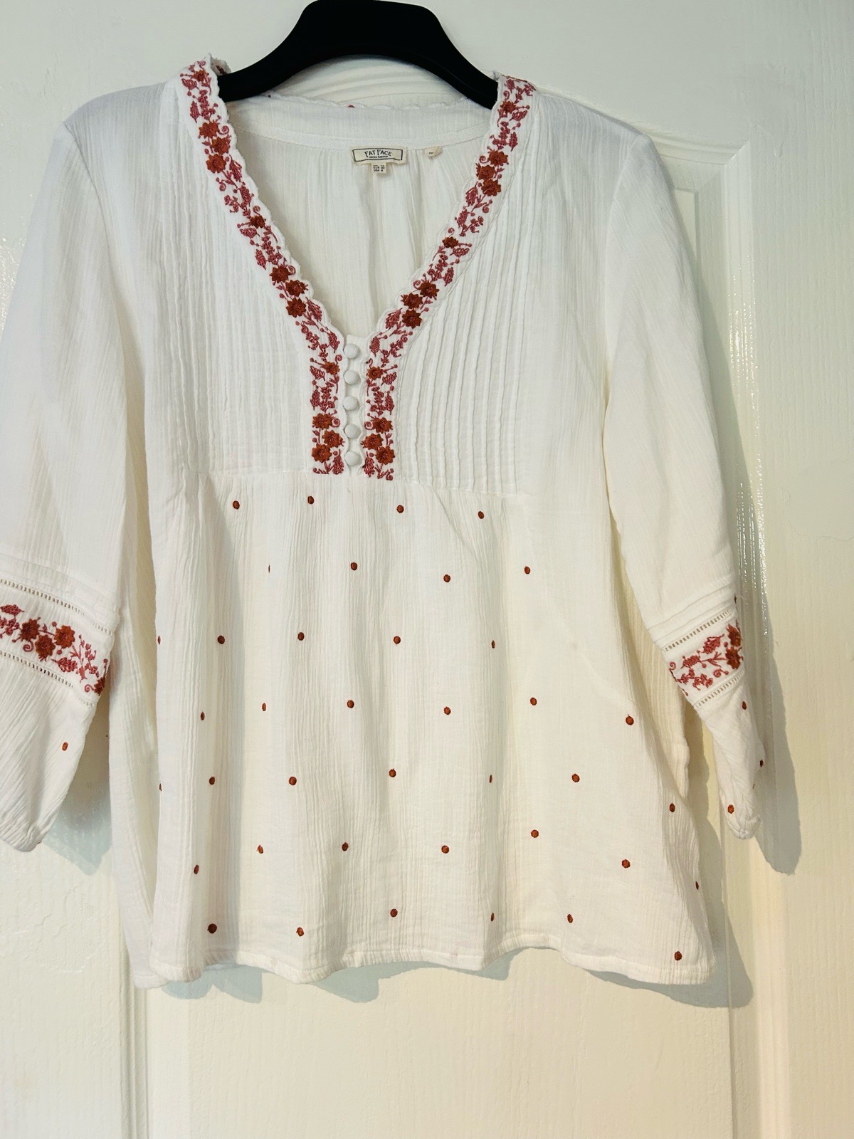 Fat face boho top