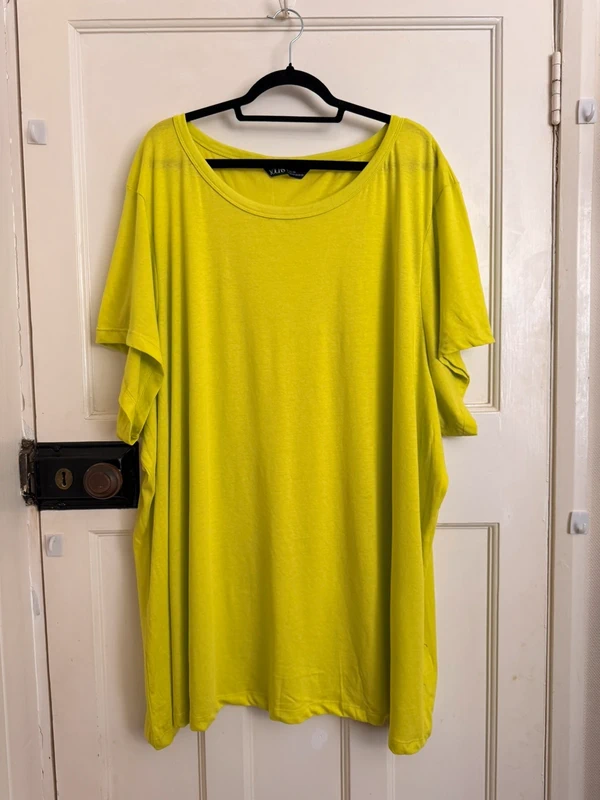 Yours T-shirt Short Sleeve Bright Green / Yellow Size UK 34/36