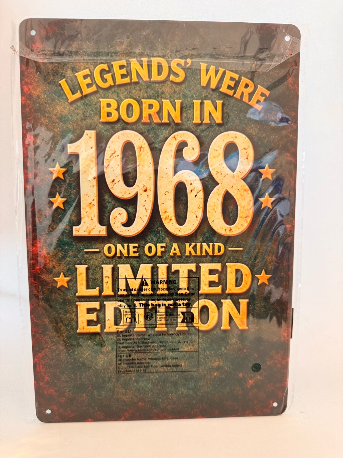 Metal Wall Art Legends were born in 1968 New