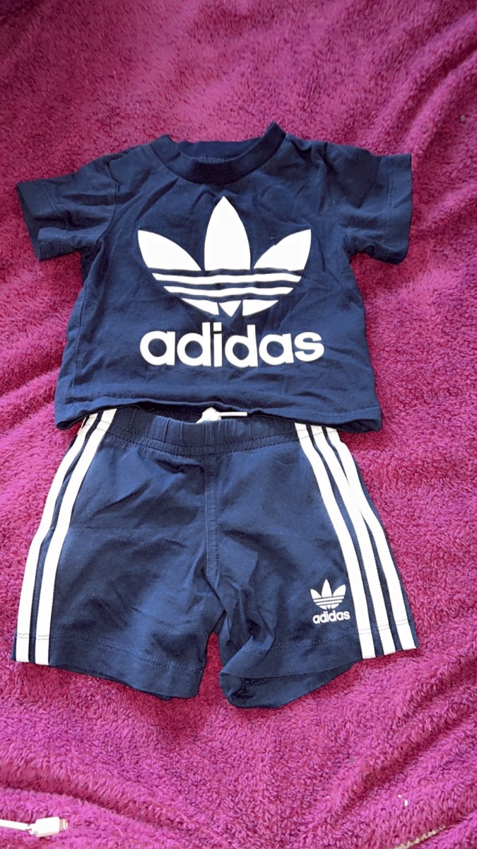 Adidas short set 3-6 months brand new