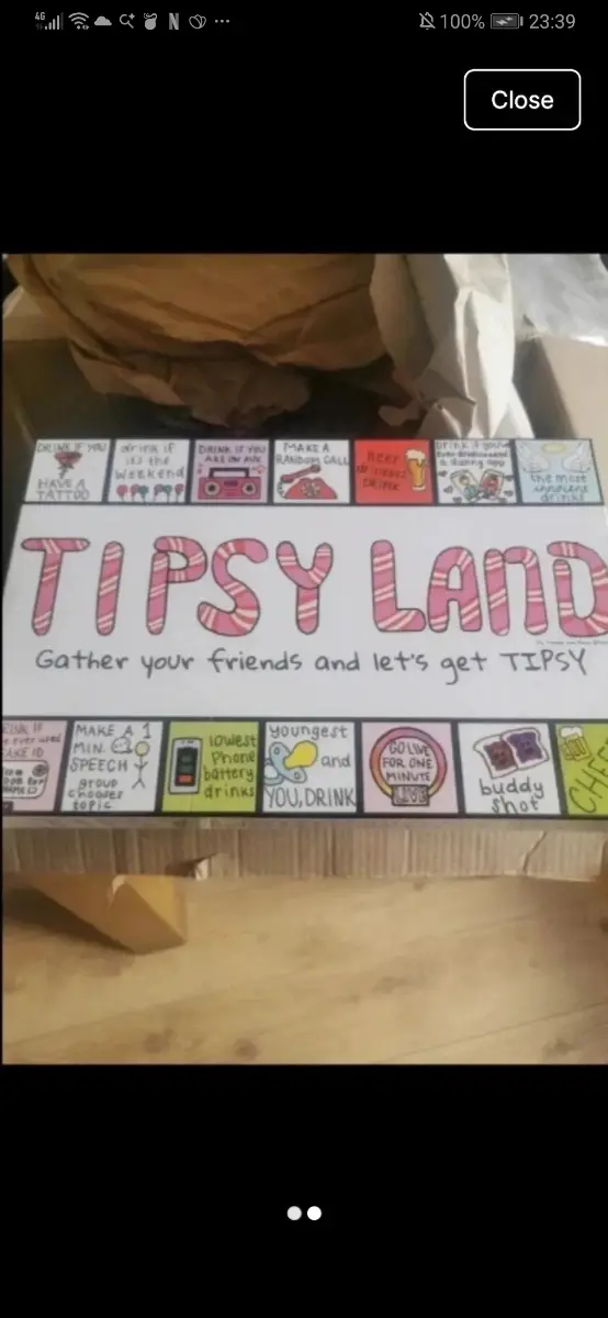 Brand New Tipsy Land Adult Board Game