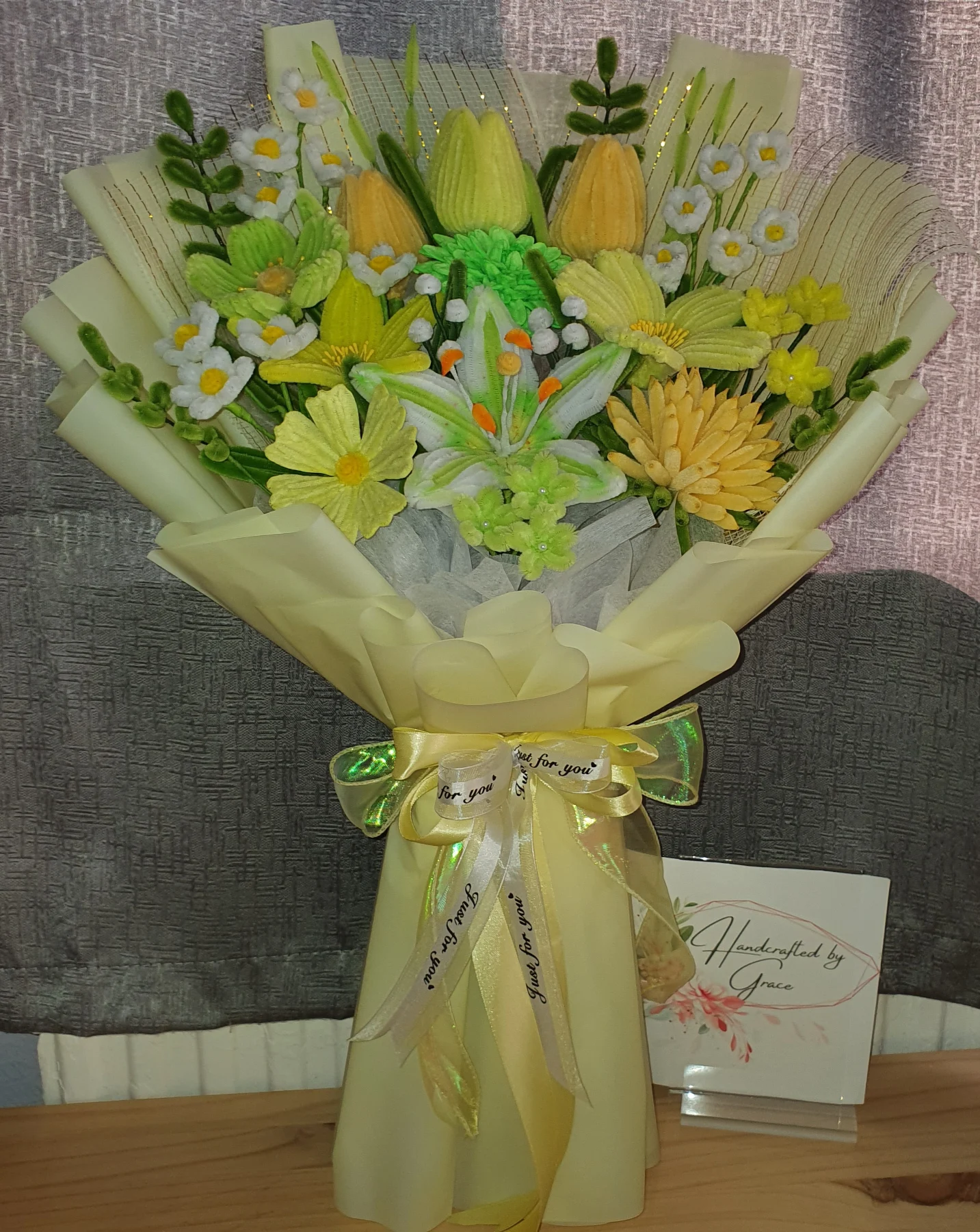 Large artificial flower bouquet