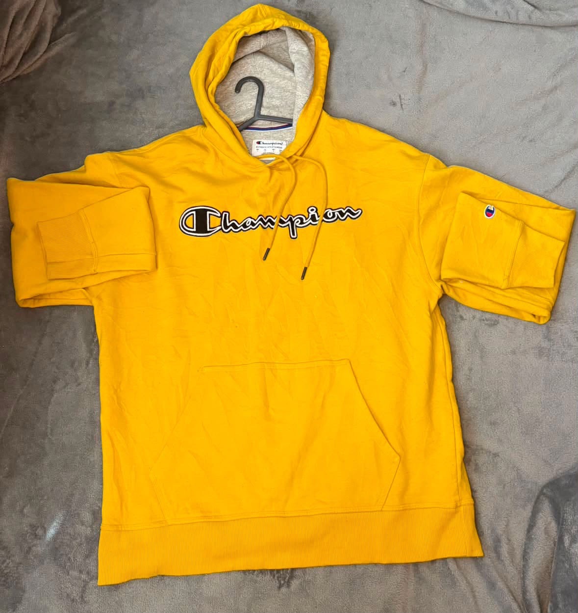 Yellow Champion Hoodie - large