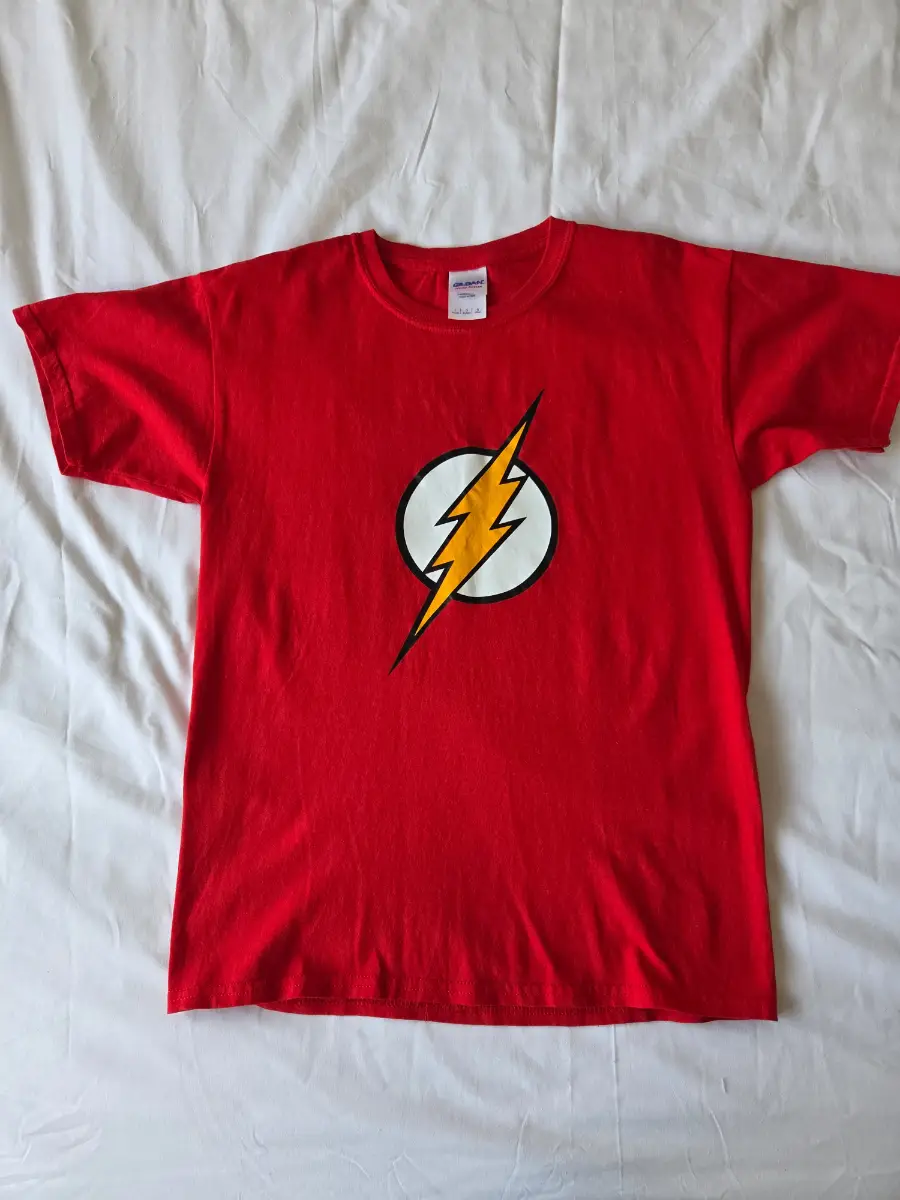 Gildan Flash Graphi Red T-Shirt, Size Youth L