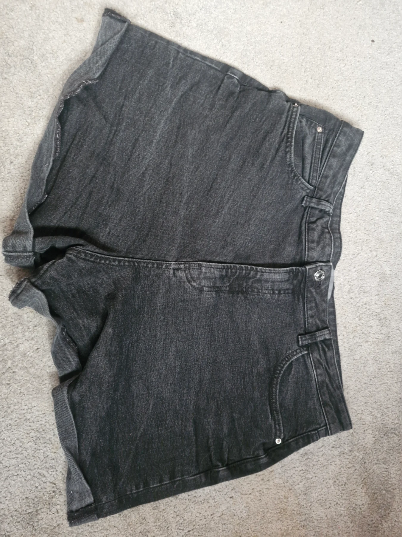 Grey Denim Shorts Size 18