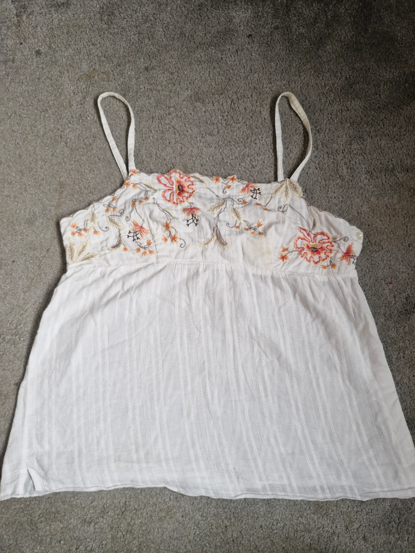 Y2k Babydoll Embroided Top