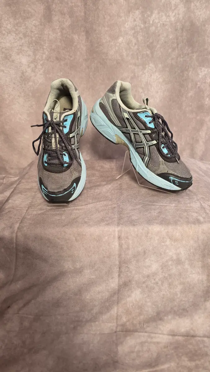Grey Running Trainers UK 7.5 EU 42 Y2K Techwear Gym Mesh Sneakers All Season ASICS UB2-S GEL-1130