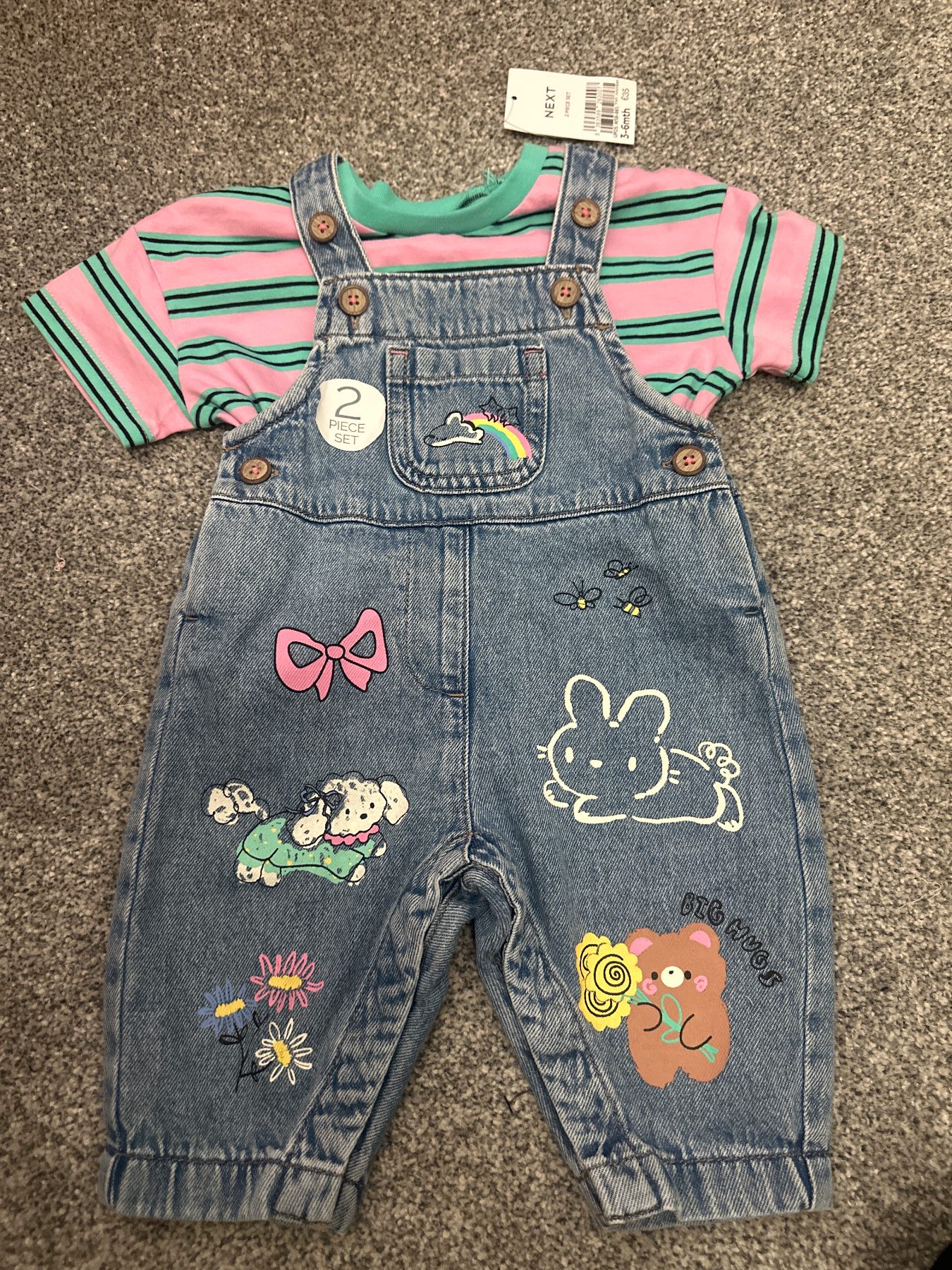 Next girls outfit set 3-6 months