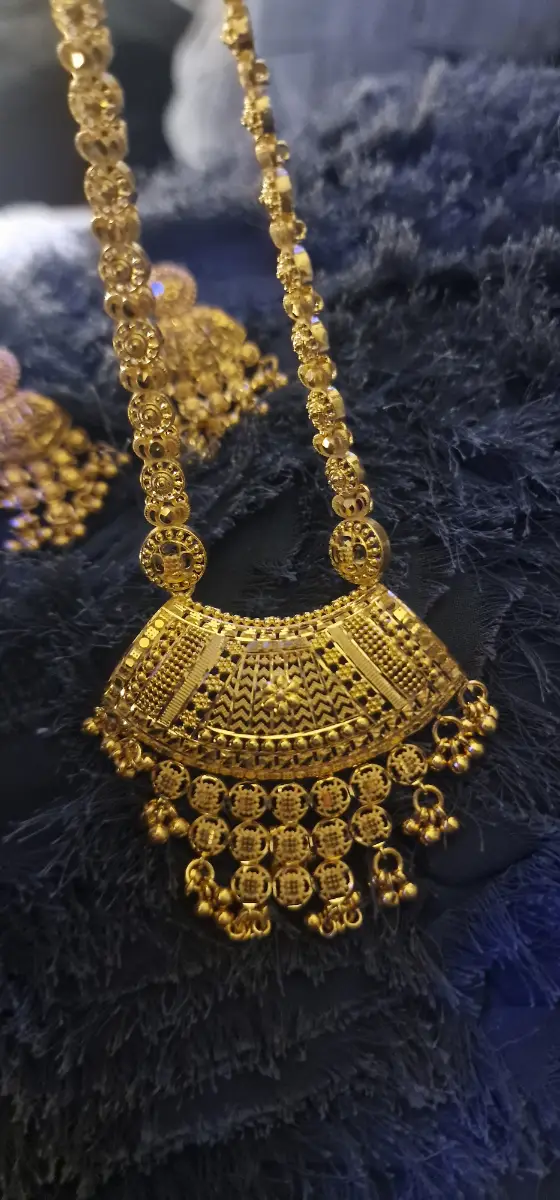 south asian stunning pendant jewellery gold polished new