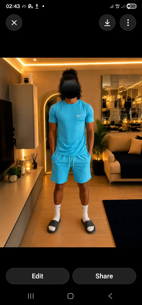 Miller nike running set 2 piece size medium