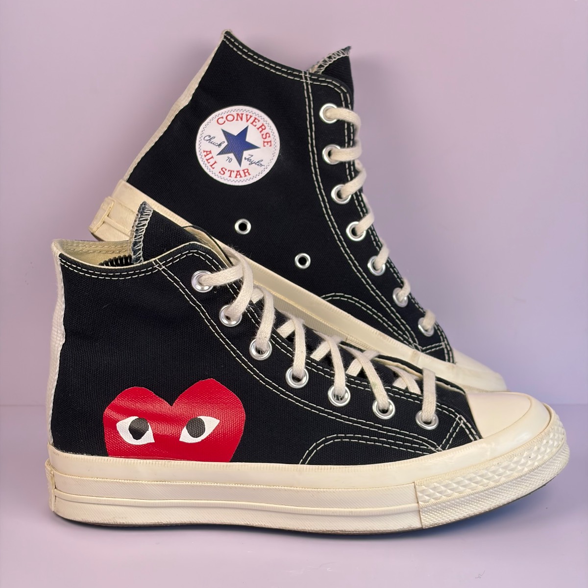 Converse Chuck Taylor All-Star Hi Womens Size Uk 5 CDG Comme des Garcons Black