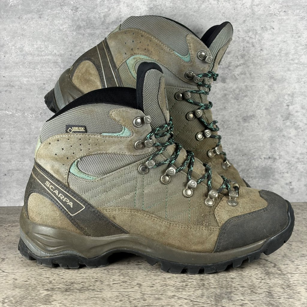 Scarpa Nangpala GTX Womens Hiking Boots UK 8 Brown Gore-Tex *New Insoles Needed*