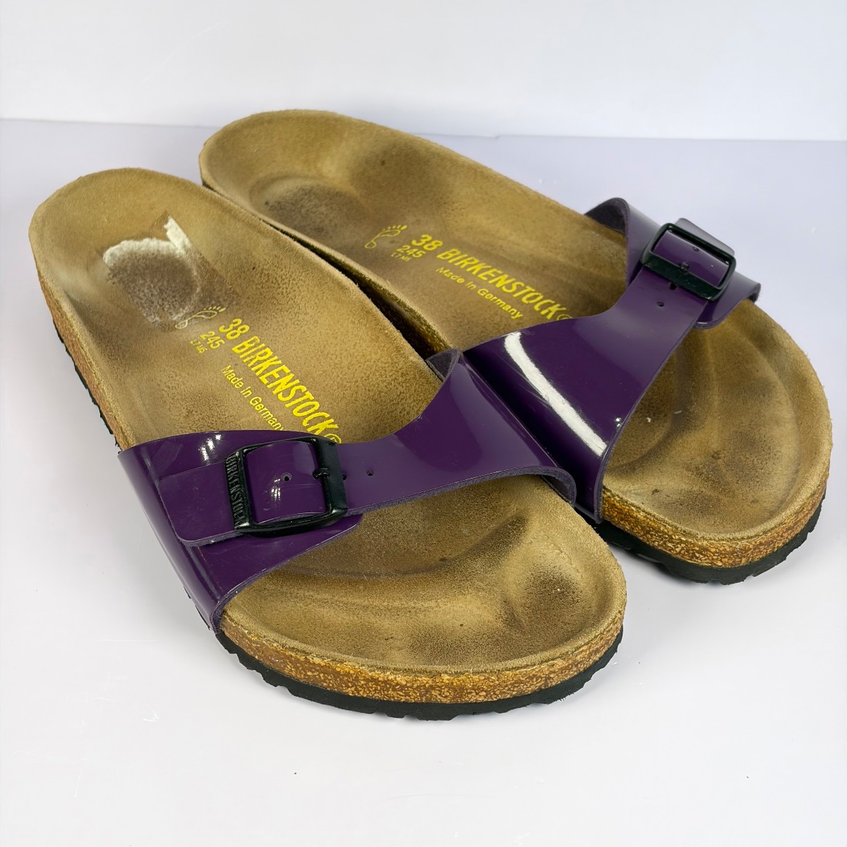 Birkenstock Madrid Women’s Size Uk 5 Regular Sandals Birko Flor Patent Purple