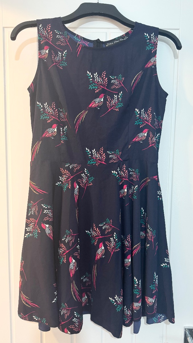 Ladies Navy Skater Summer Dress - Size 12