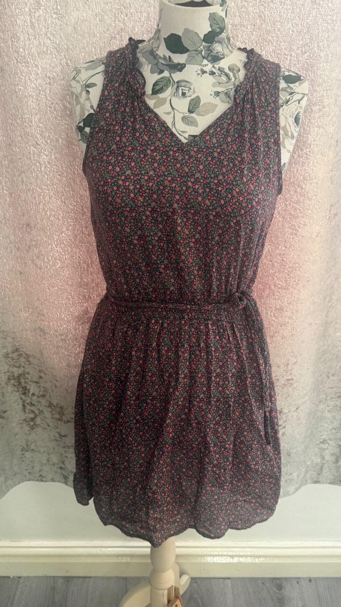 H&M LOGG Floral Sleeveless Mini Dress Size 8