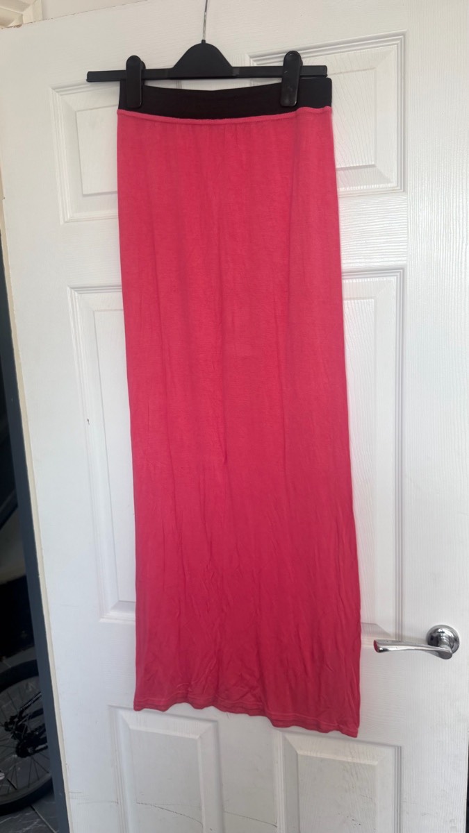 Pink Maxi Skirt UK 8