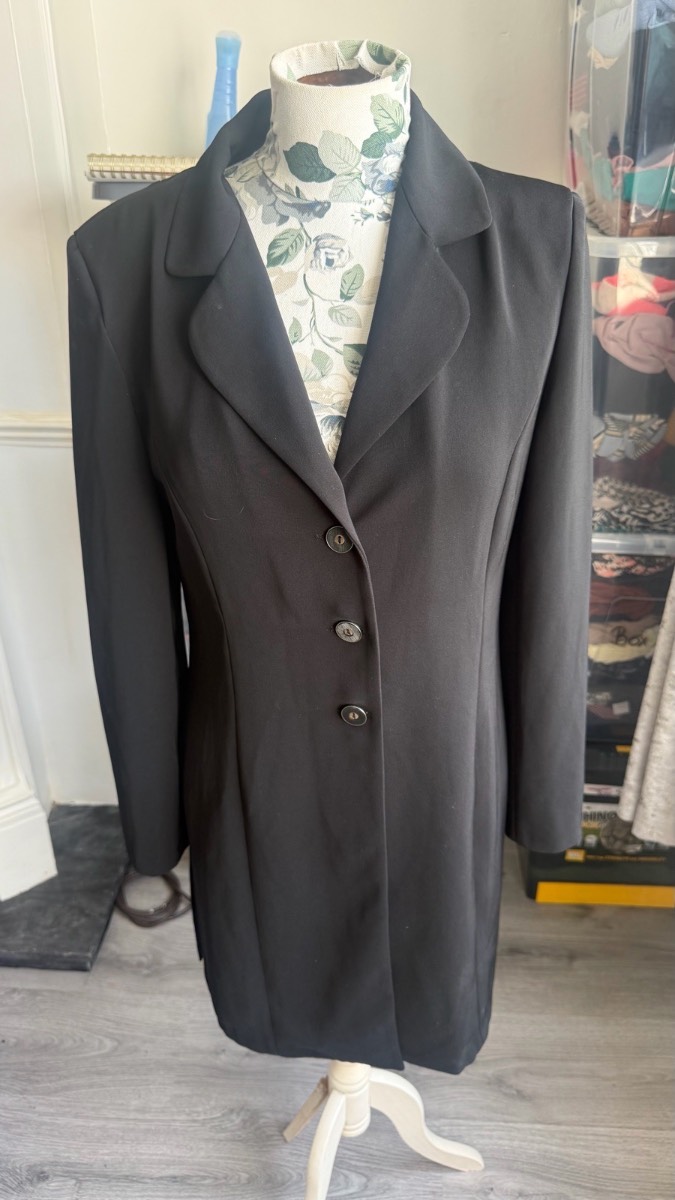 Viva Black Longline Blazer UK 14