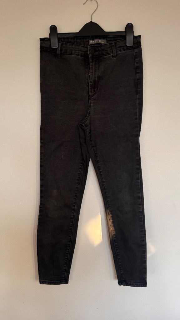 Denim Co Black Skinny Jeans UK 10 EU 38 Stretch Slim Fit Womens Jeans