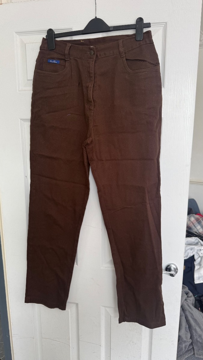 Union Blues Brown Straight Leg Jeans UK 14