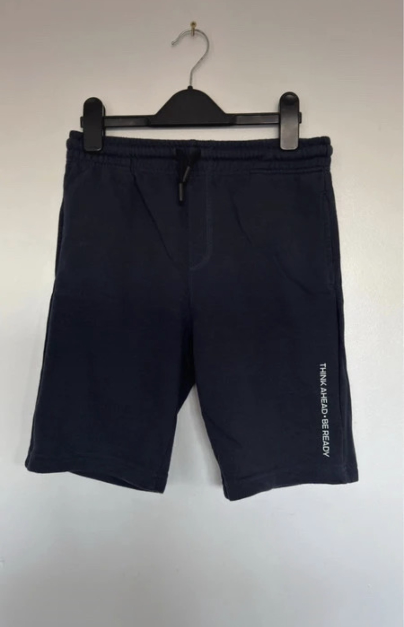 F&F Boys Navy Jogger Shorts Age 10–11 Years – Drawstring Casual Summer Shorts