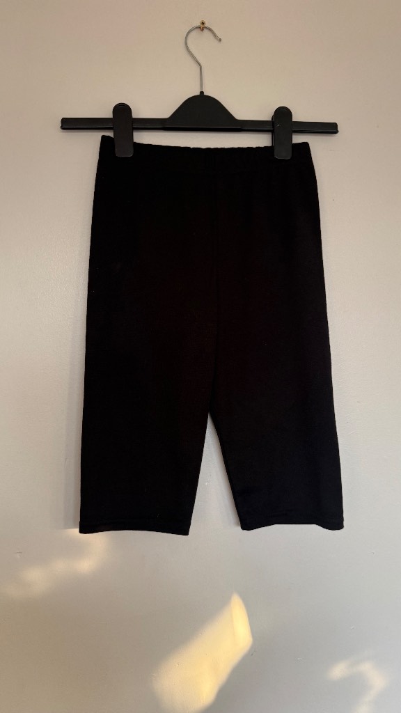 LASULA Black Cycling Shorts Size 6 High Waist Stretch Biker Shorts Festival Casual