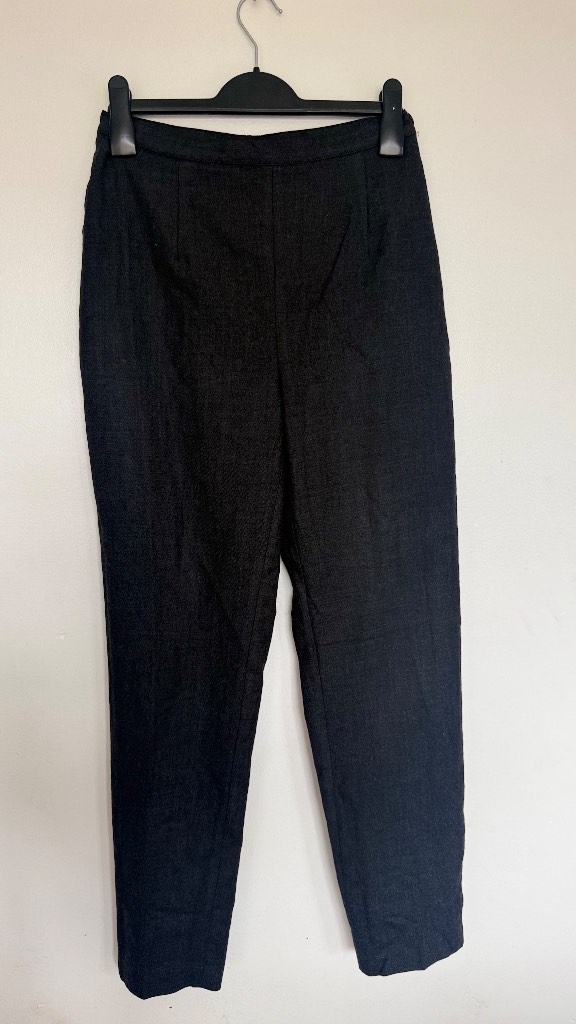 Irene Van Ryb Womens Smart Trousers UK 8 Grey Tailored Office Work Formal