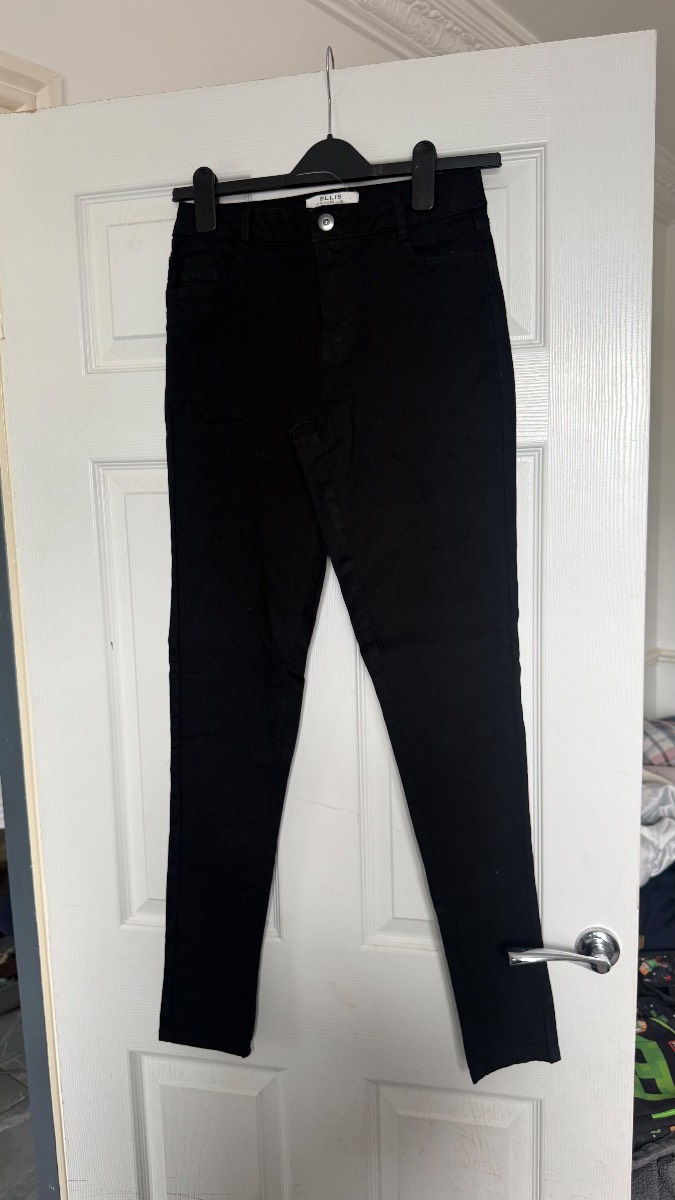 Dorothy Perkins Ellis Black Skinny Jeans UK 8