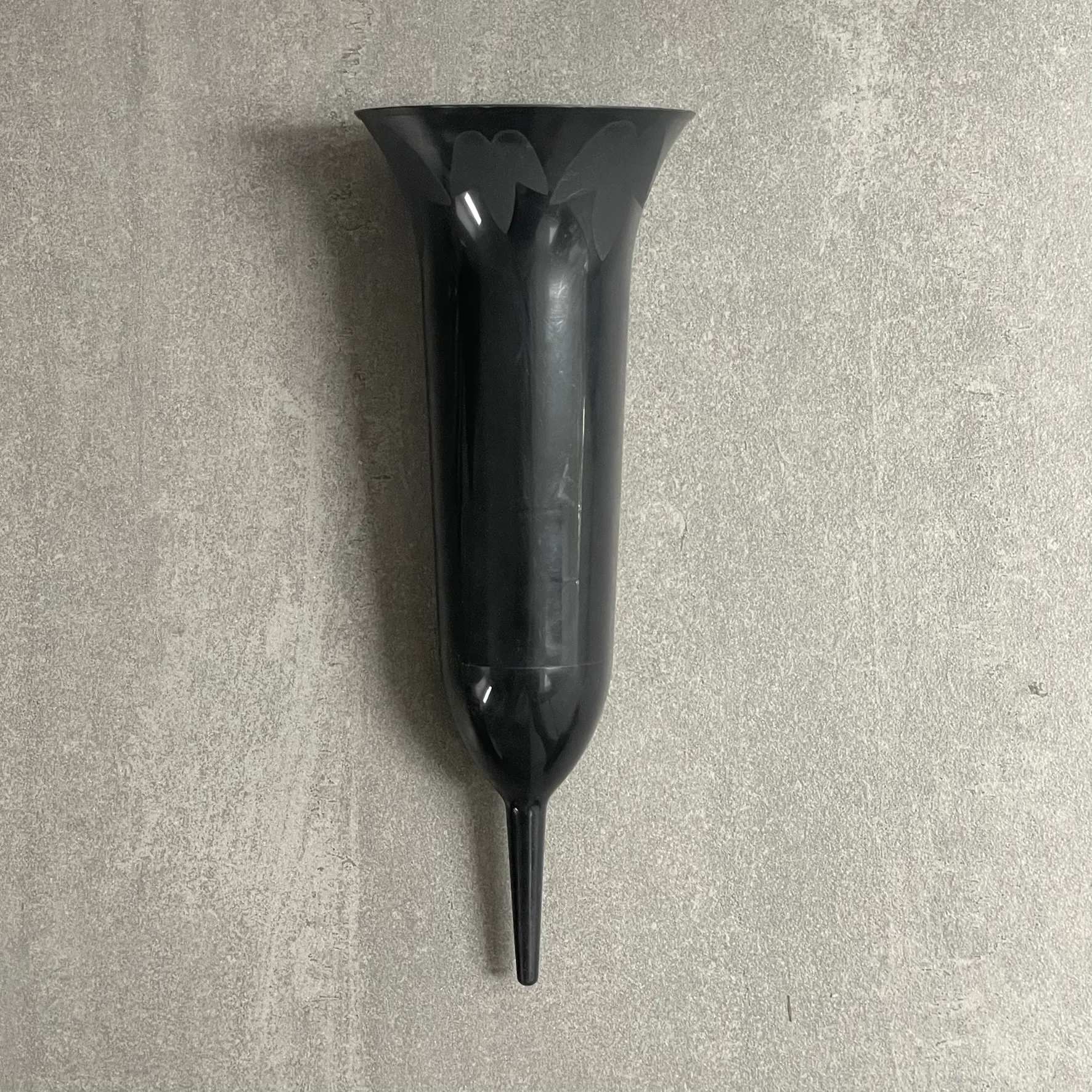 Tulip Black Grave Vase for Flowers Gravestone Cemetery