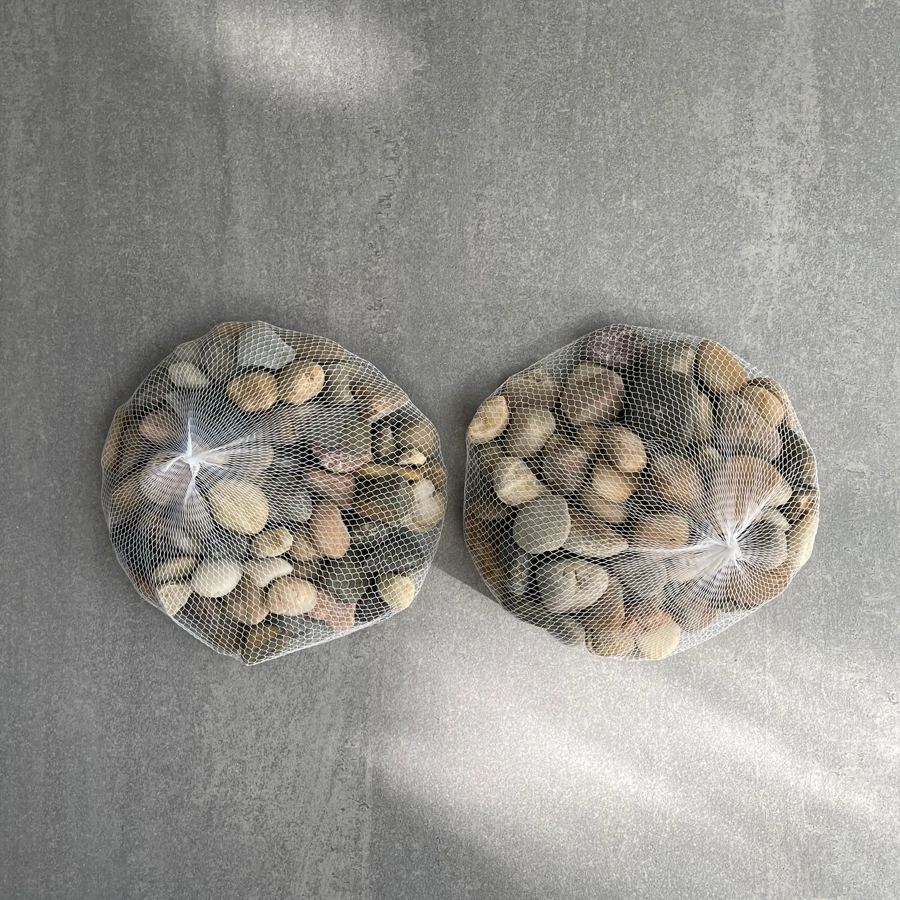 2 bags of 1kg Small Natural Brown Stones (2kg)