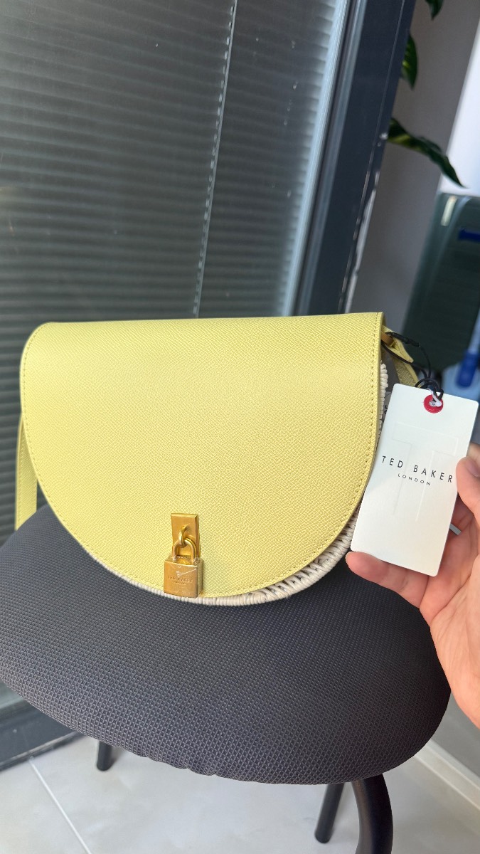 Ted Baker - Yellow woven bag