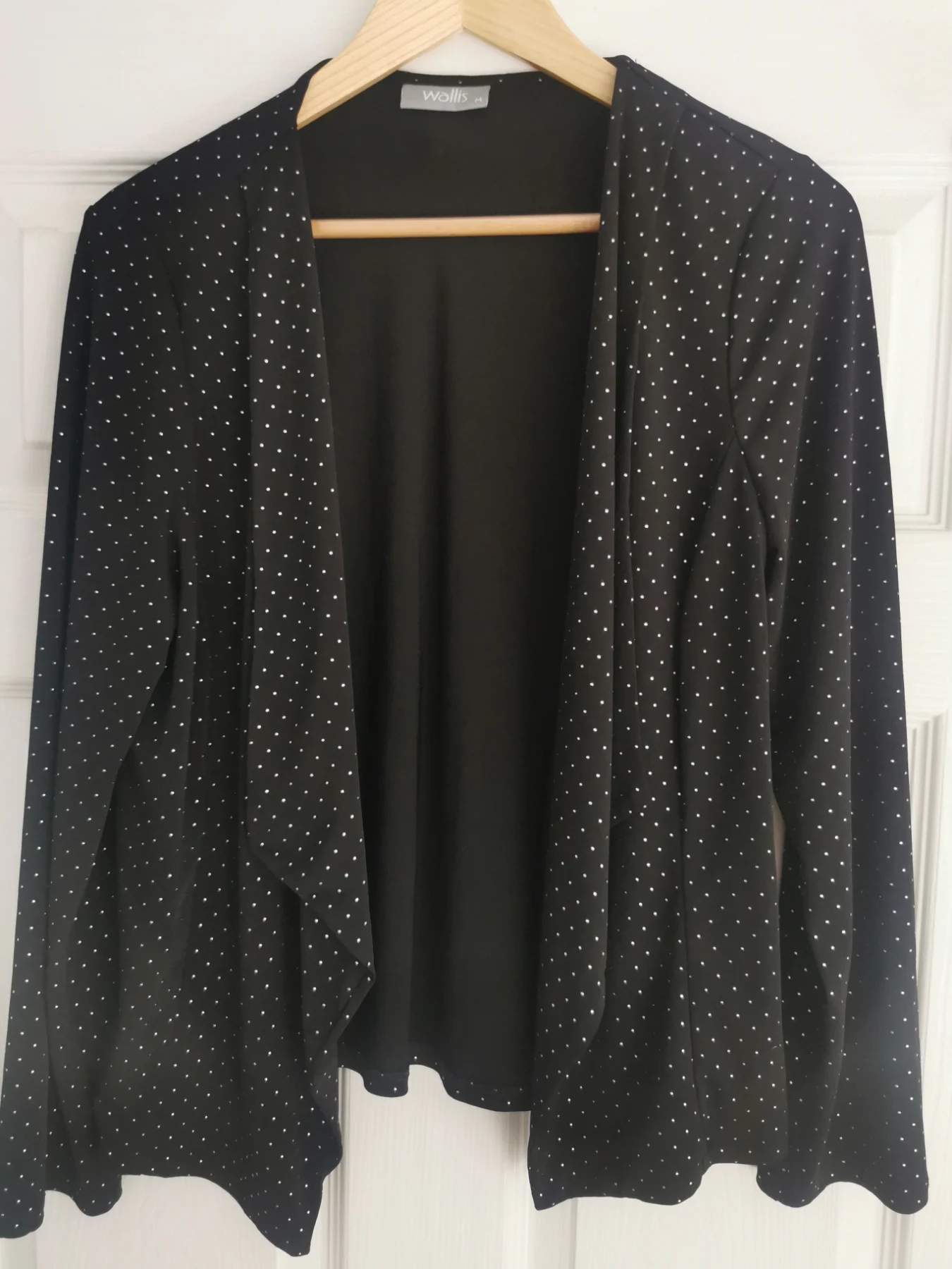 Wallis black and silver lightweight blazer size medium