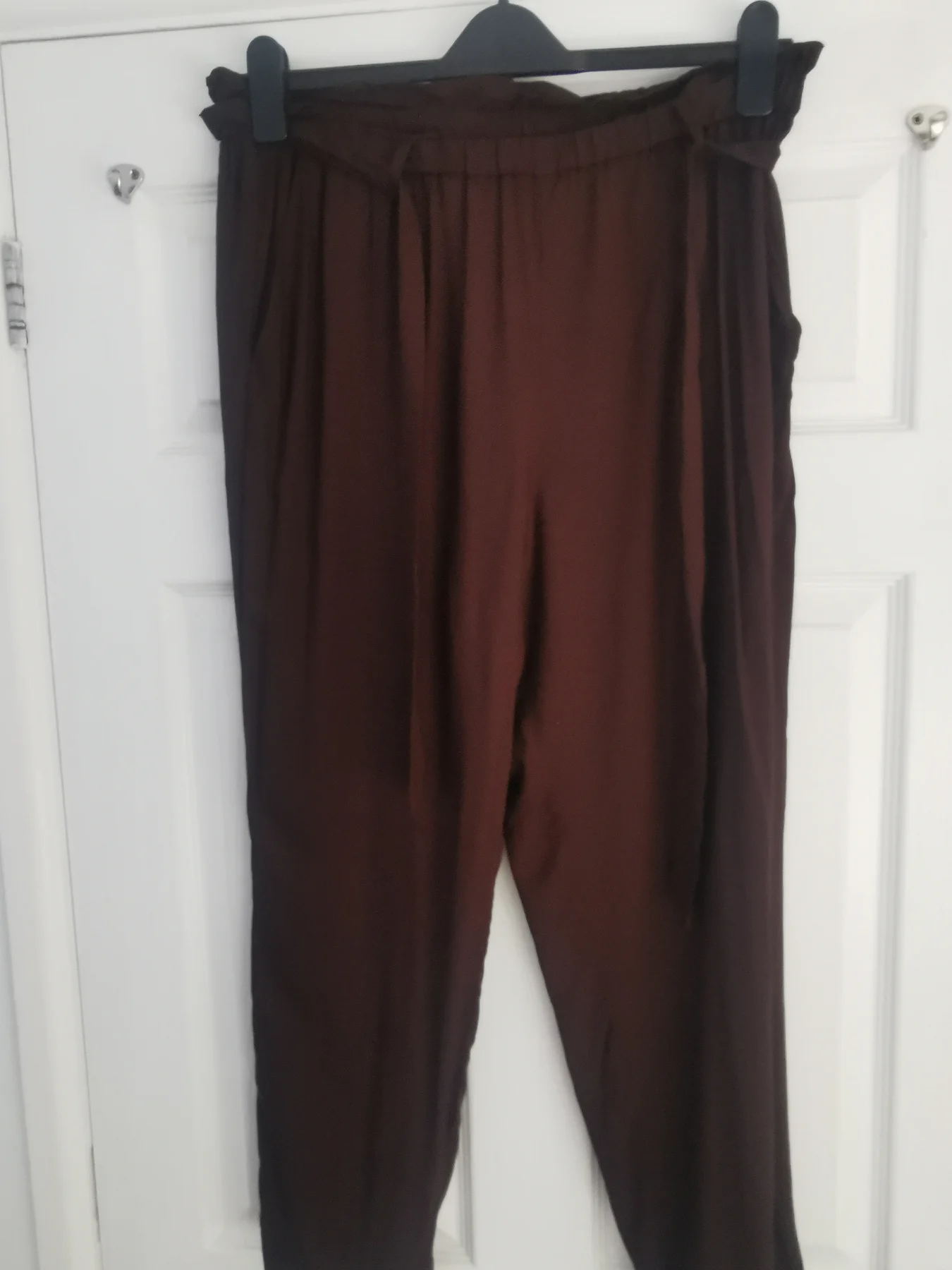 H&M brown trousers size 16