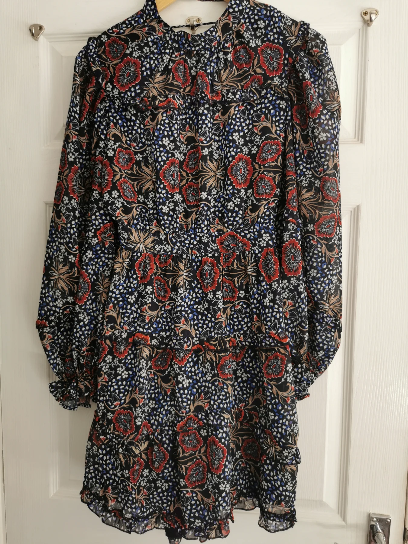 Topshop Boho dress with cut out back size 16