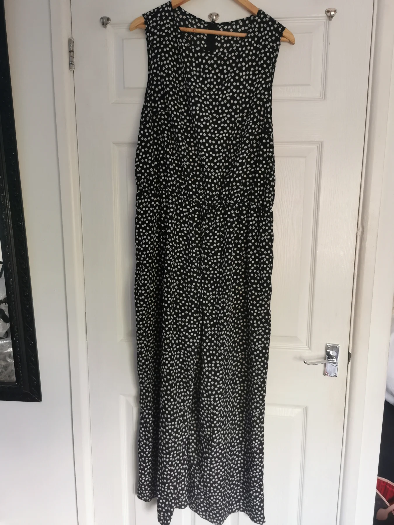 Shein curve black and white jumpsuit size 2xl