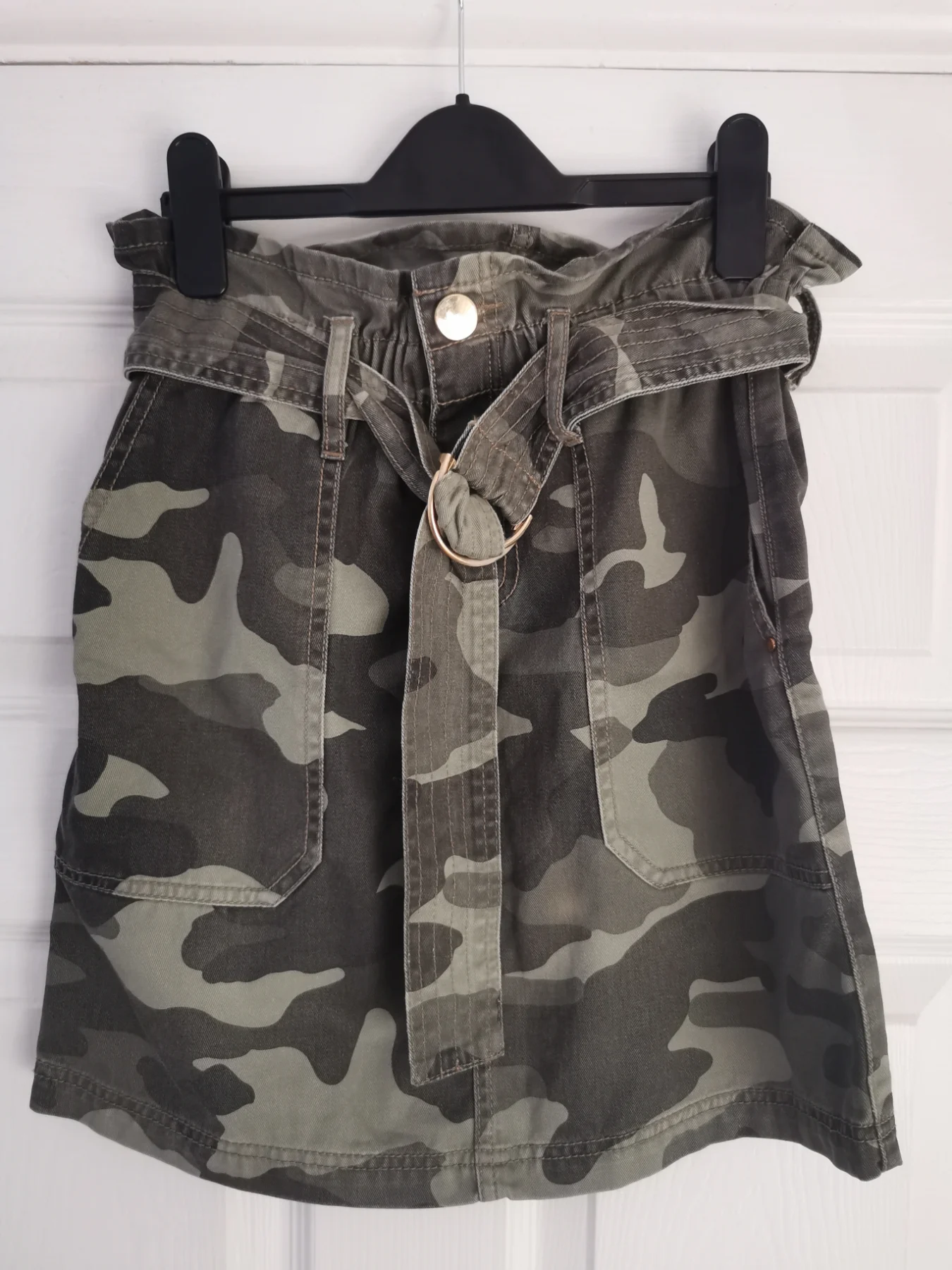 River Island cargo print skirt size 6