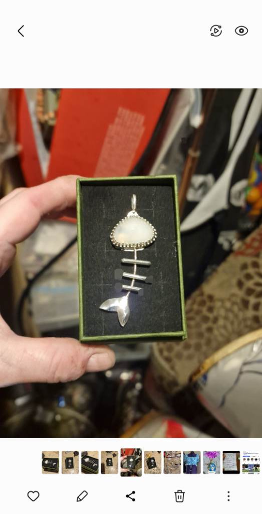 Silver and Sea Glass Pendant
