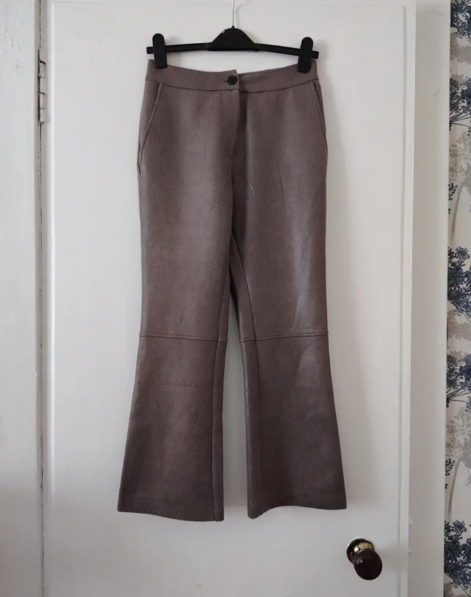 religion we live in black ladies trousers size 8
